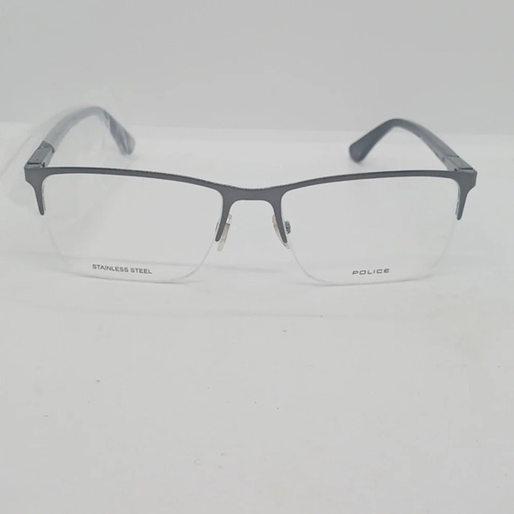 NWT RX-ABLE POLICE AXIOM EYEGLASS FRAMES VPL884 GUNMETAL - Picture 2 of 5